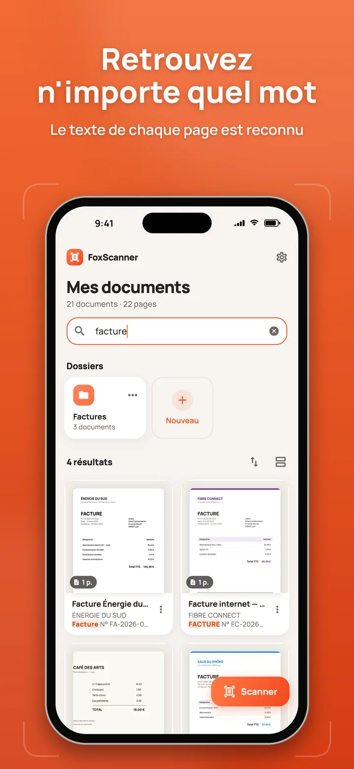 Recherche plein texte dans les documents scannés